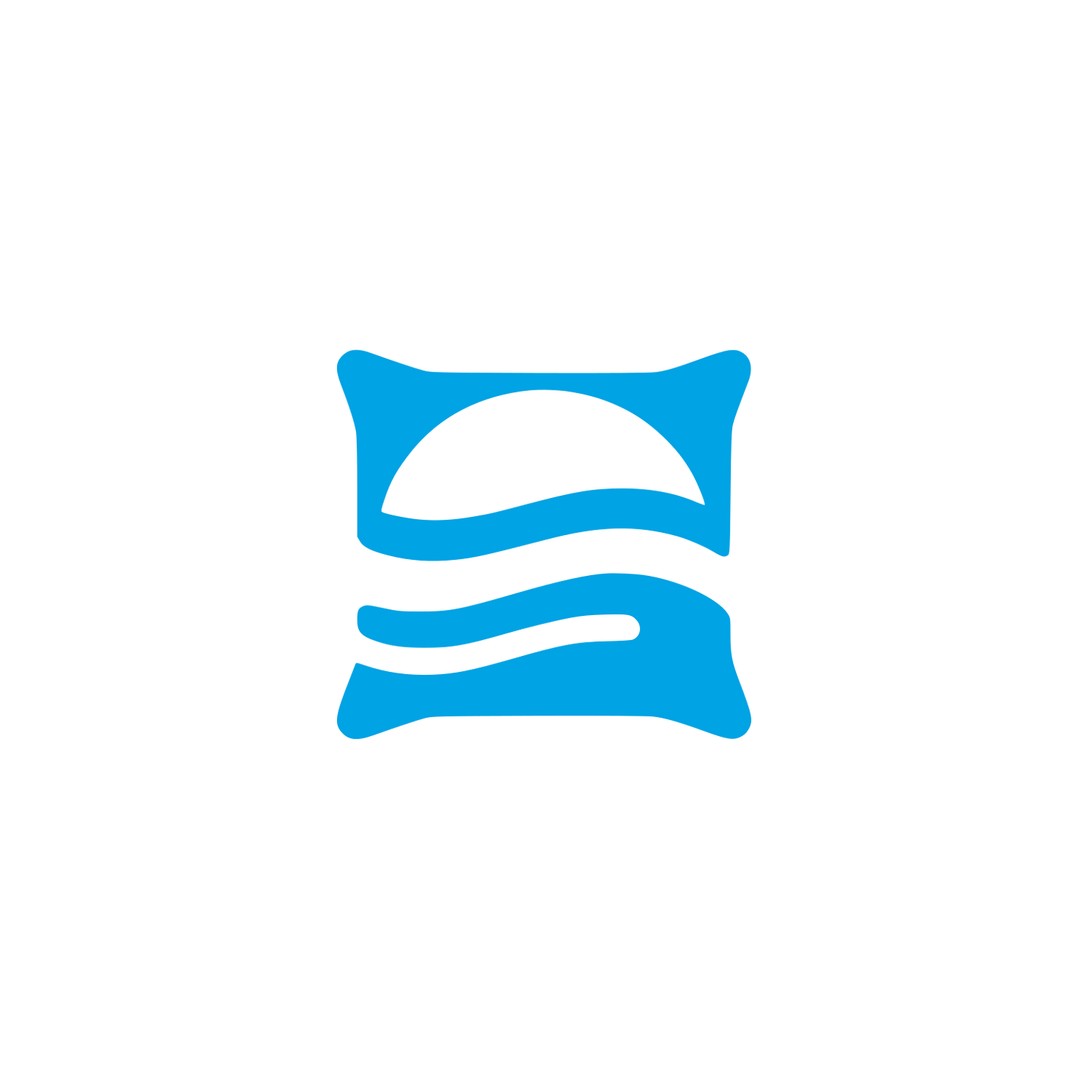 Abstract Pillow Logo #00a3e4