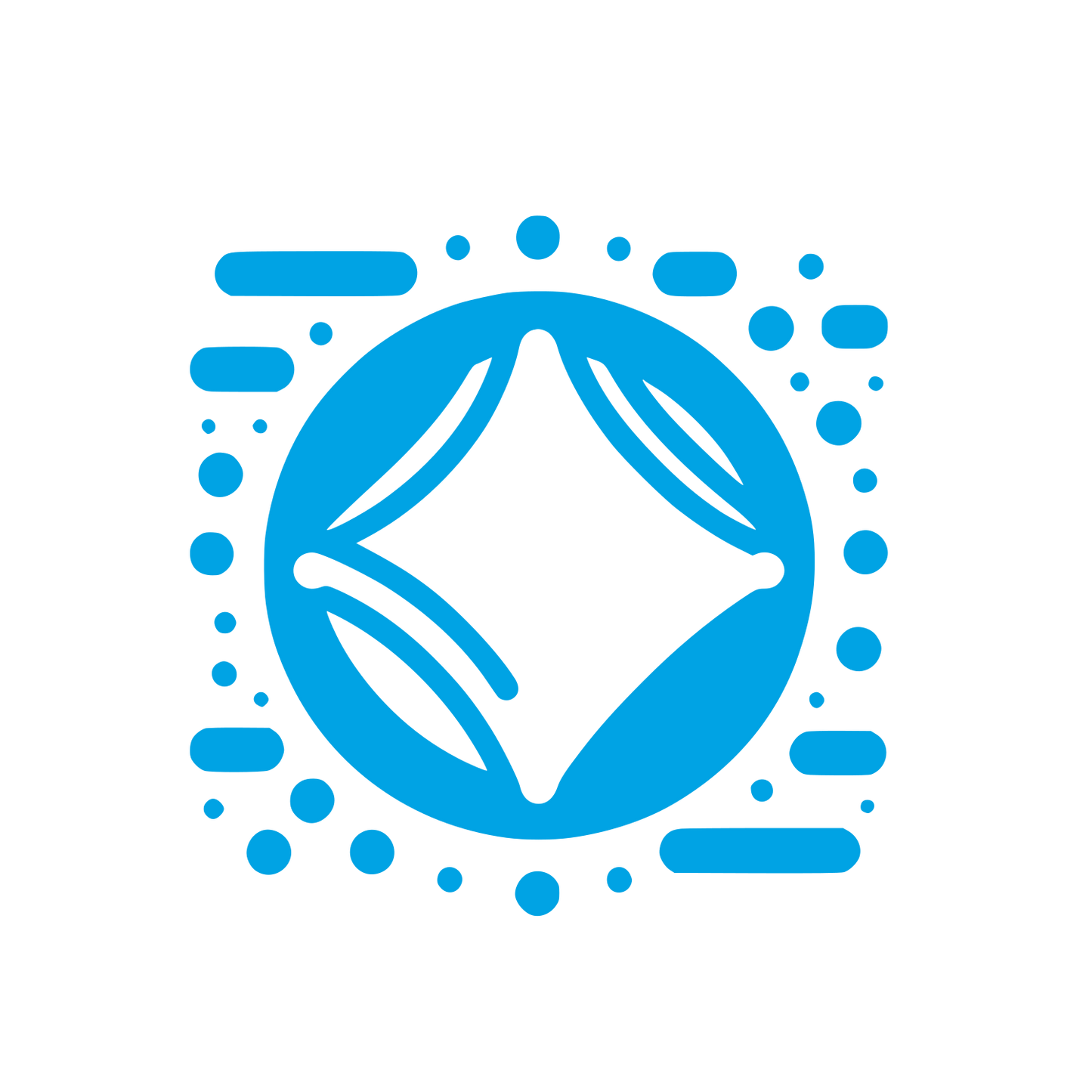 Pillow Shape Logo #00a3e4