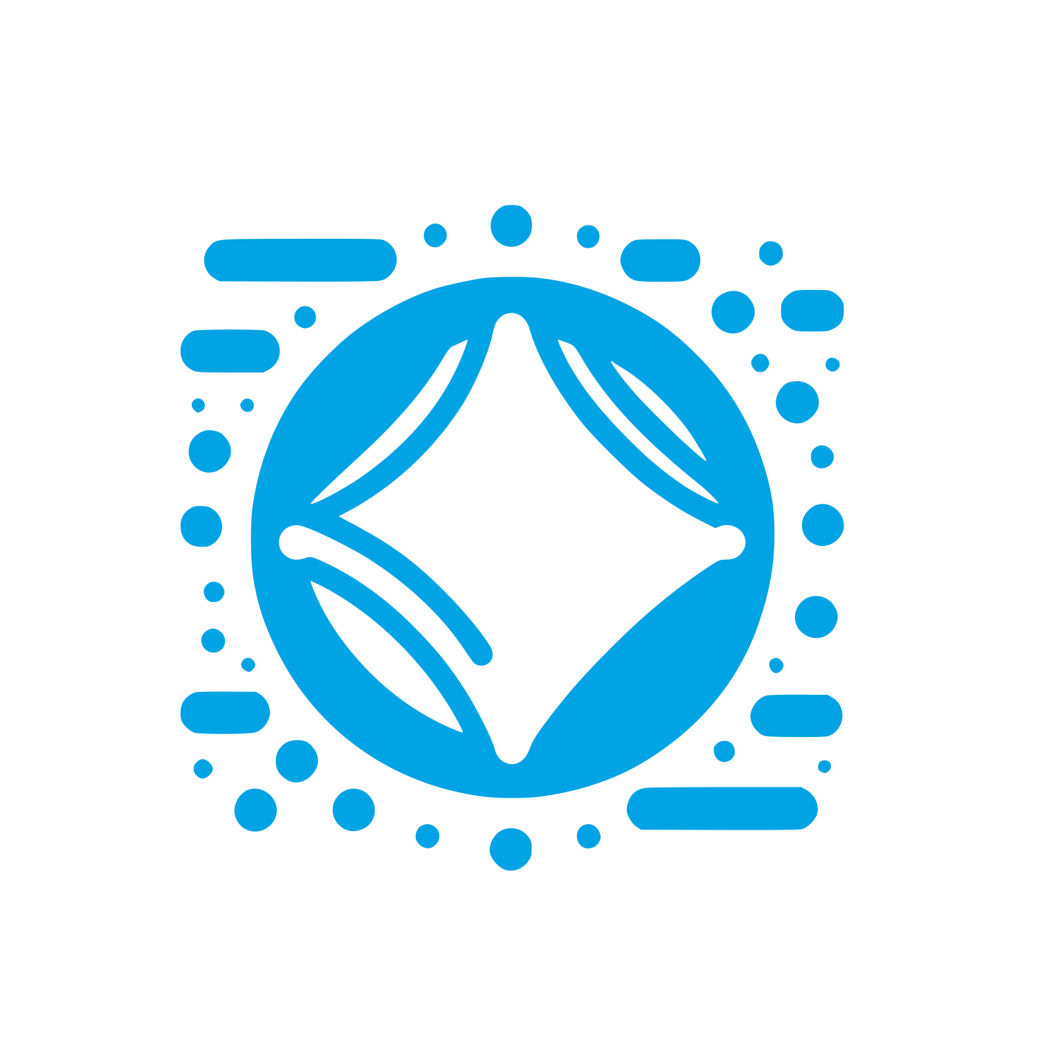 Pillow Shape Logo #00a3e4