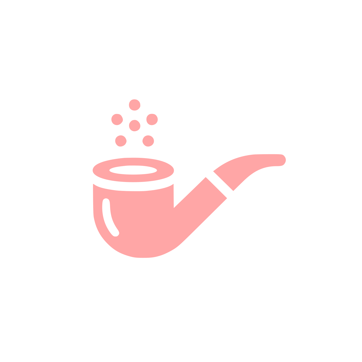 Smoking Pipe Logo #ffa6a6