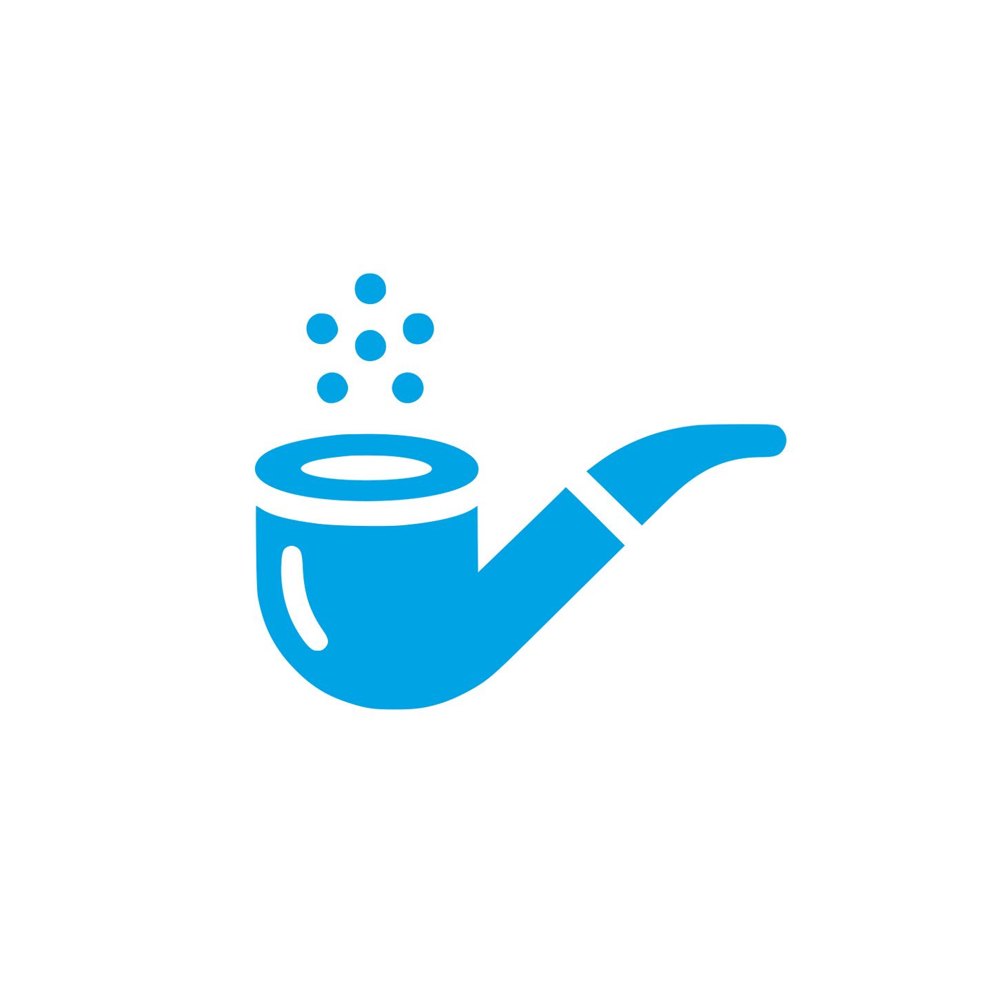 Smoking Pipe Logo #00a3e4
