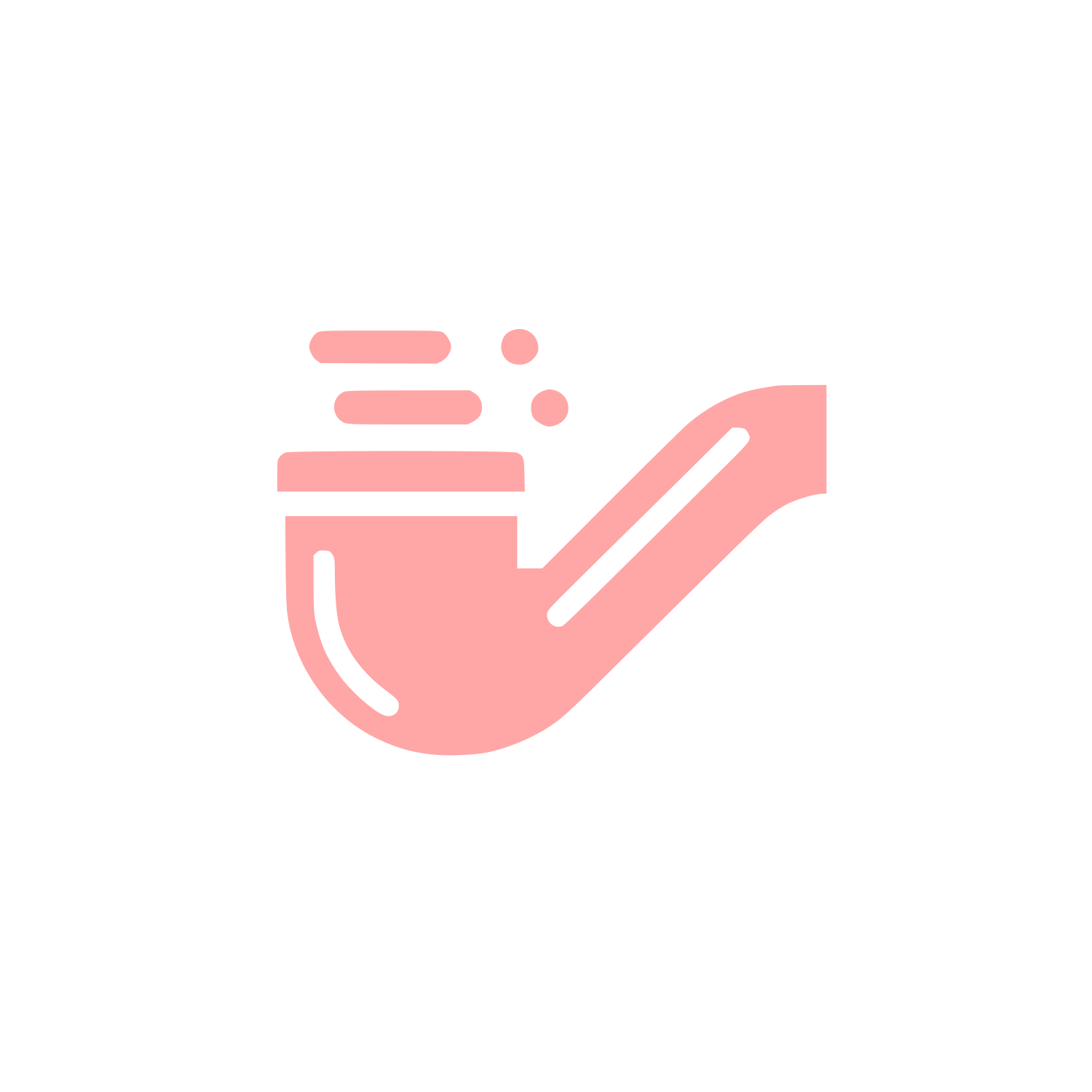 Smoking Pipe Logo #ffa6a6