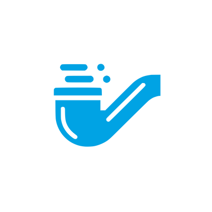 Smoking Pipe Logo #00a3e4