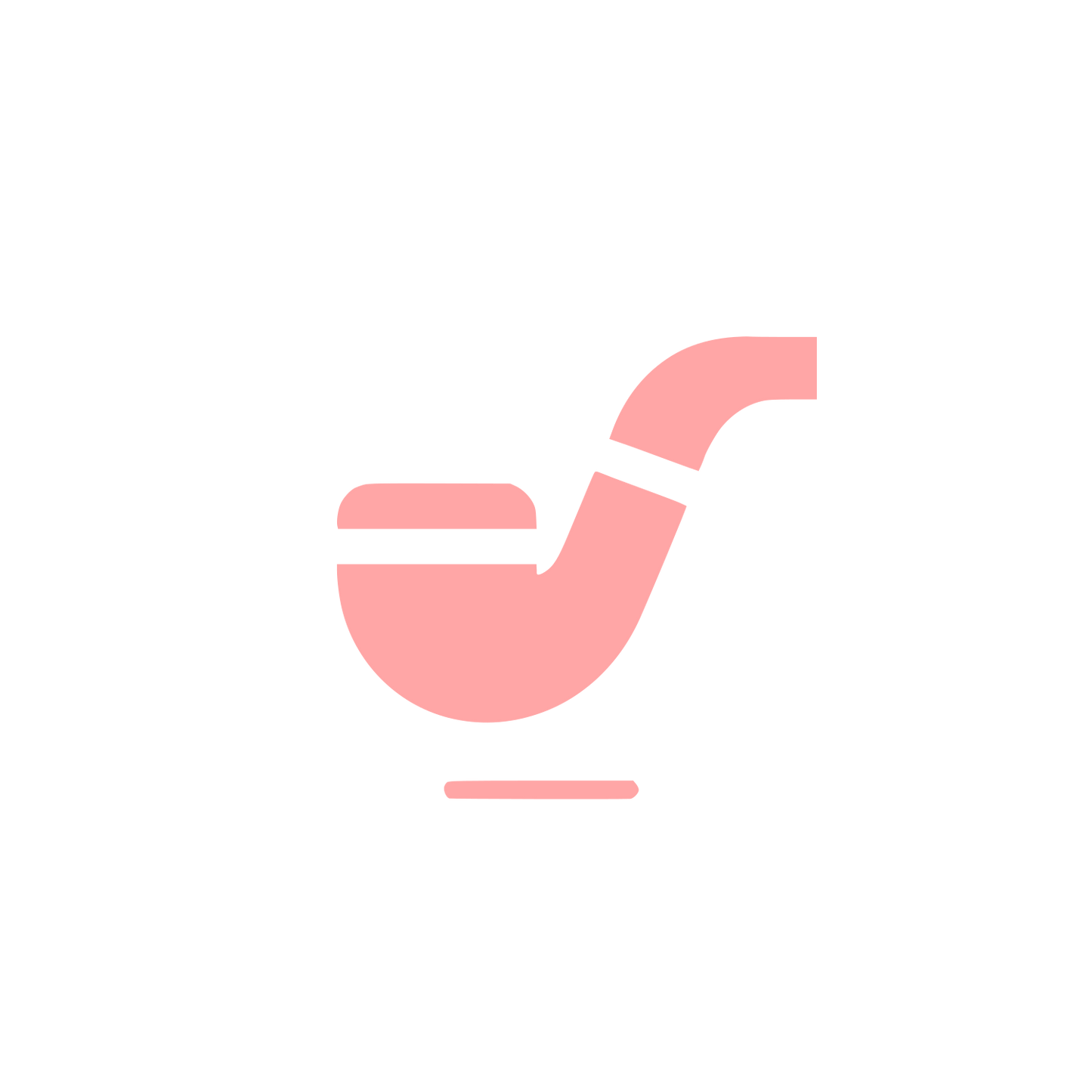 Smoking Pipe Logo #ffa6a6