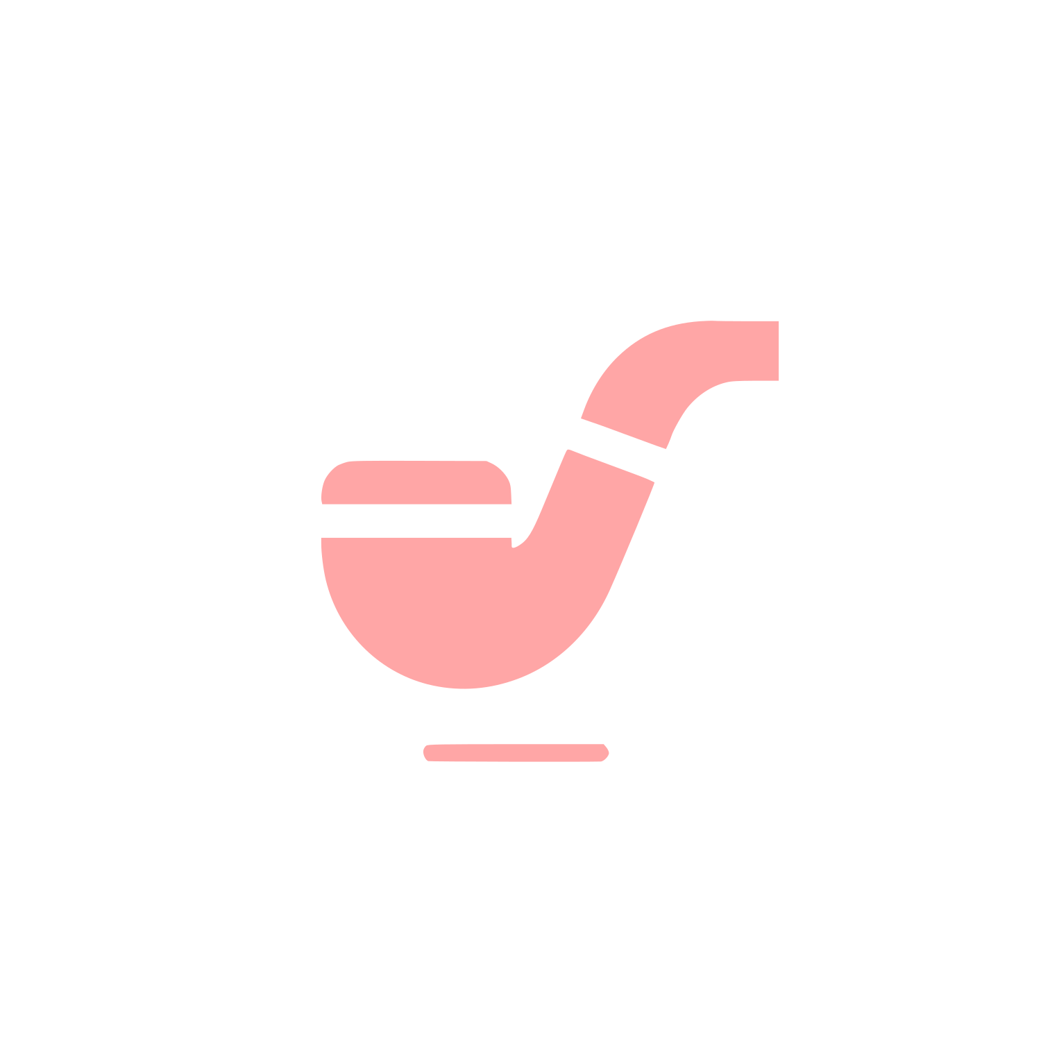 Smoking Pipe Logo #ffa6a6