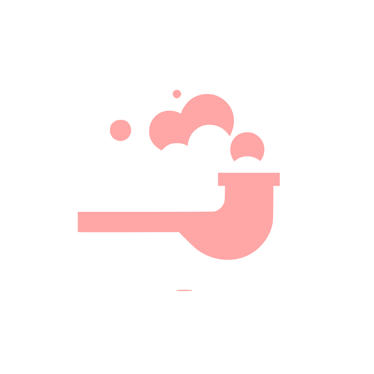 Smoking Pipe Logo #ffa6a6