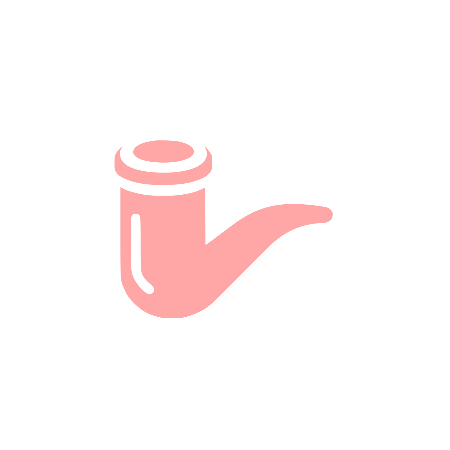 Smoking Pipe Logo #ffa6a6