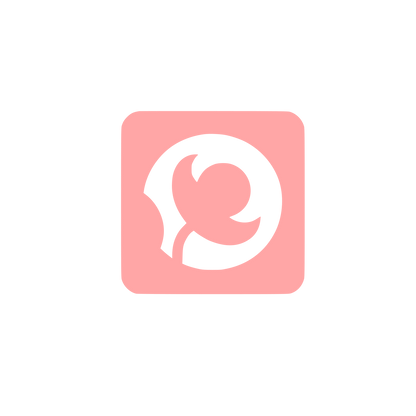 Poppy Flower Monoline Logo #ffa6a6