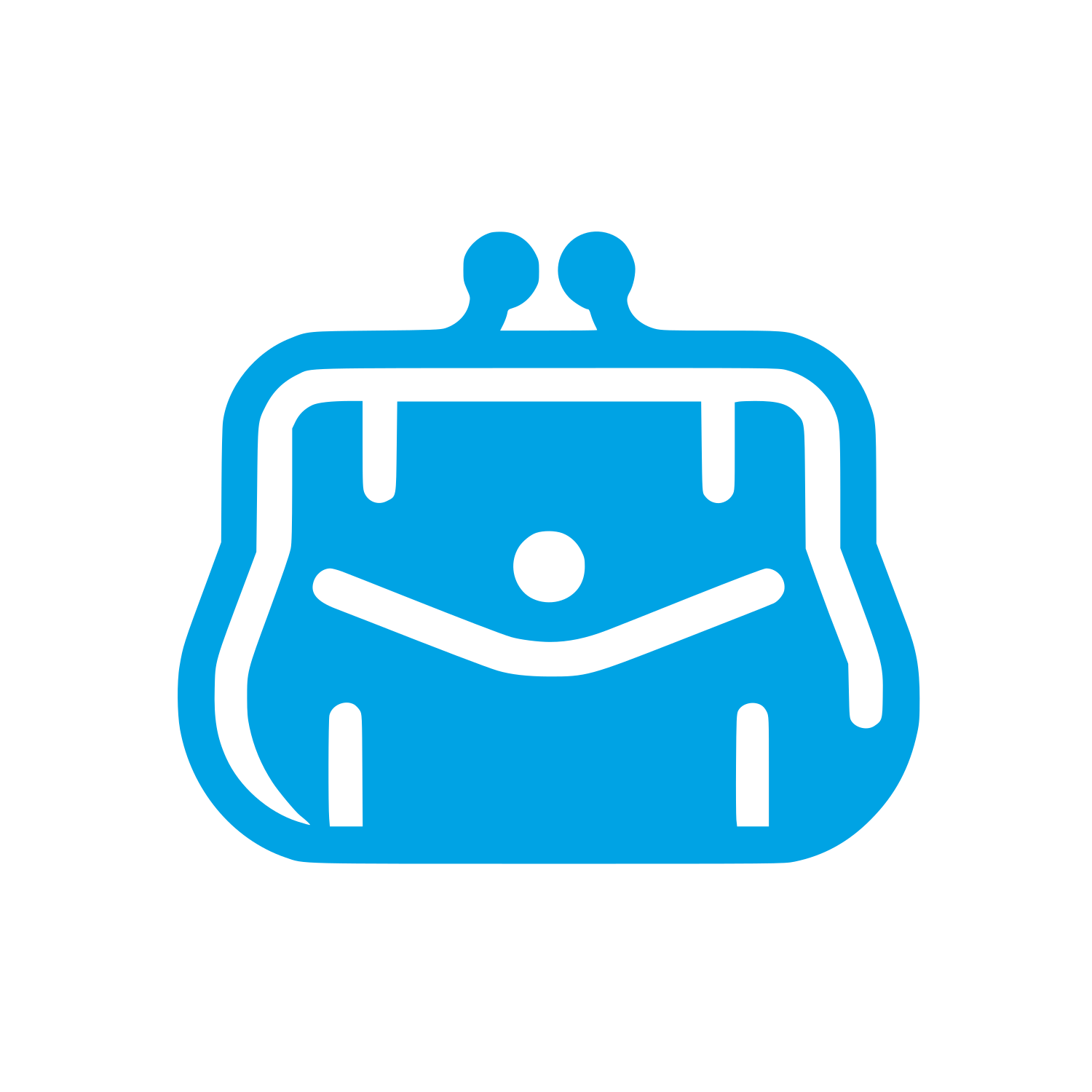 Purse Wallet Logo #00a3e4
