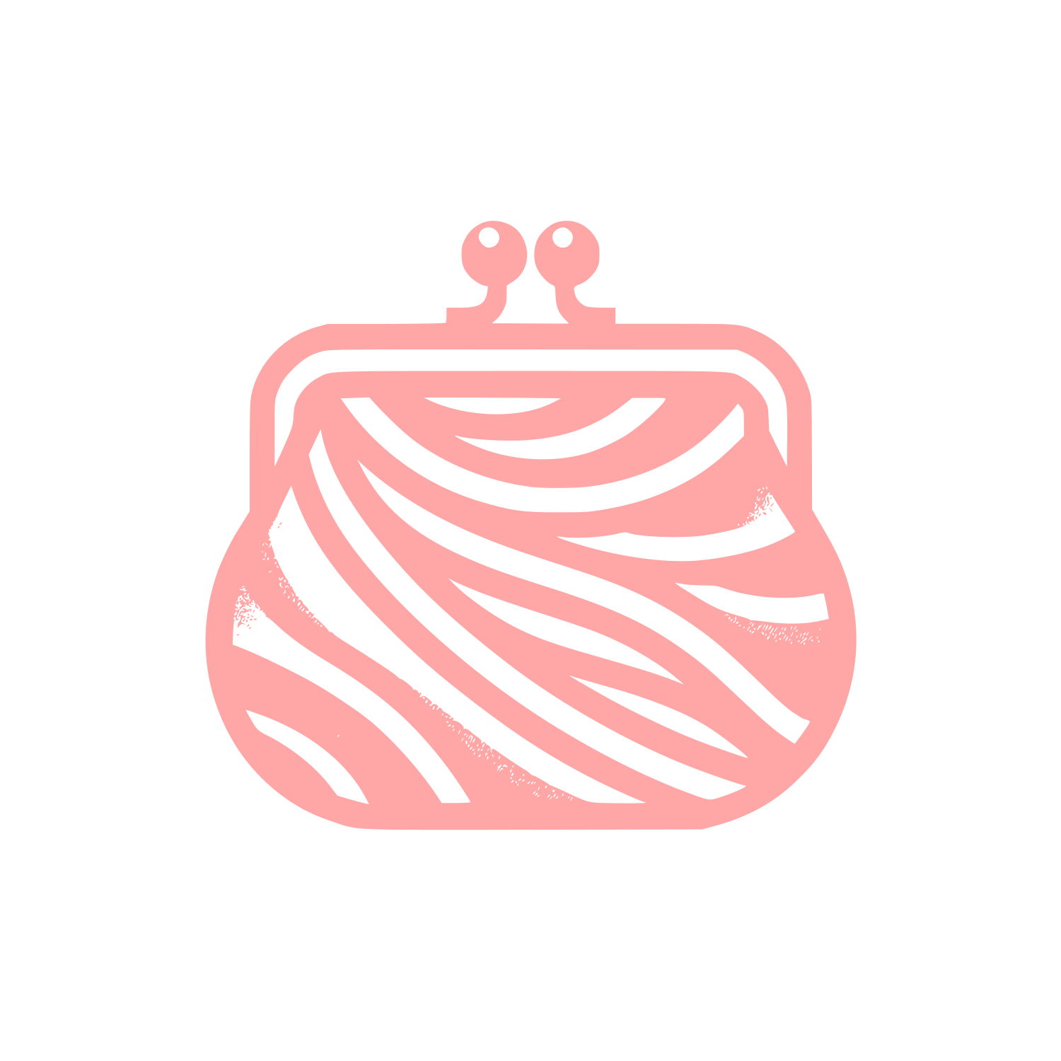 Abstract Purse Logo #ffa6a6