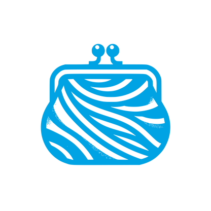 Abstract Purse Logo #00a3e4