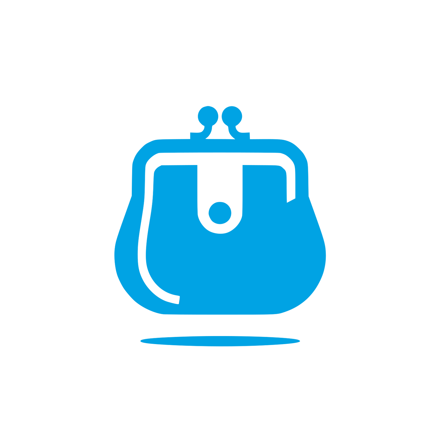 Purse Wallet Logo #00a3e4