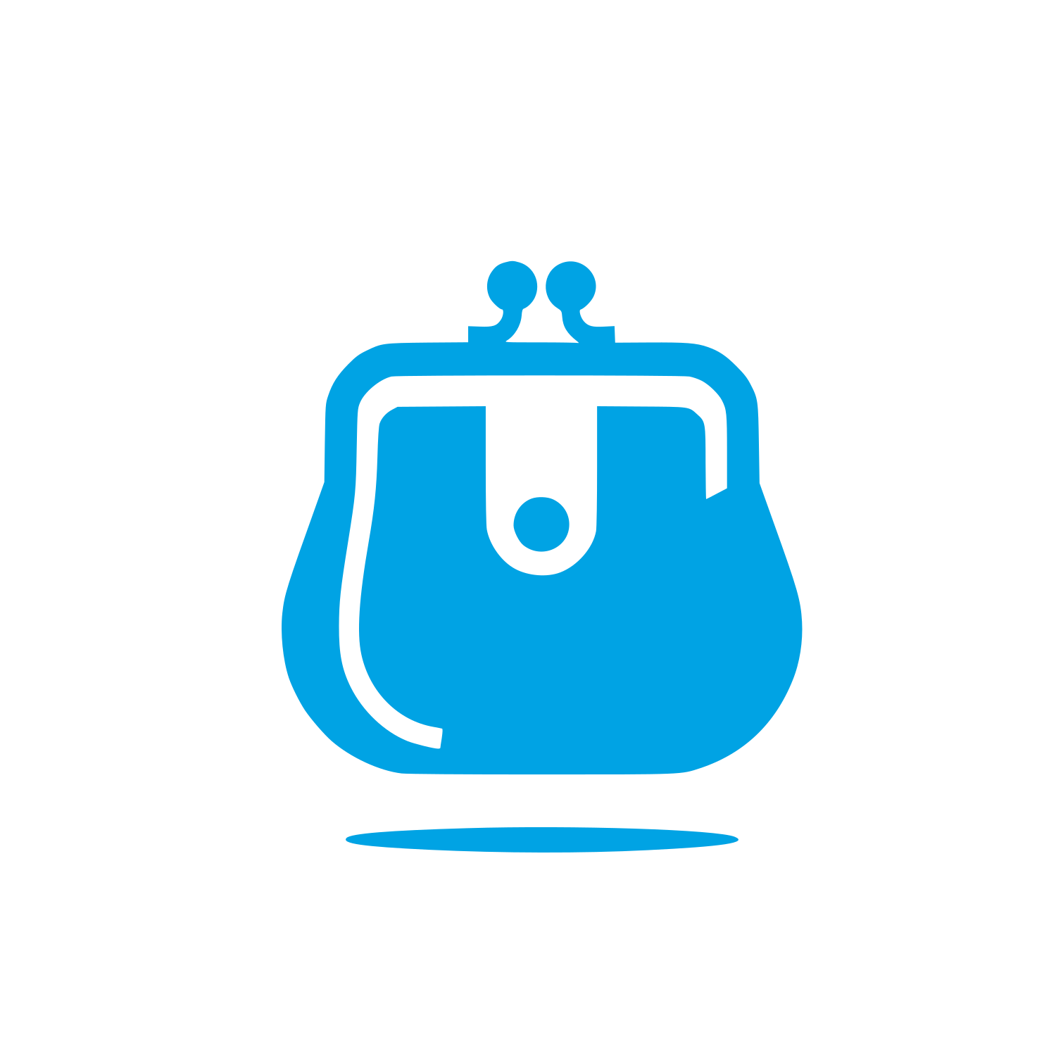 Purse Wallet Logo #00a3e4