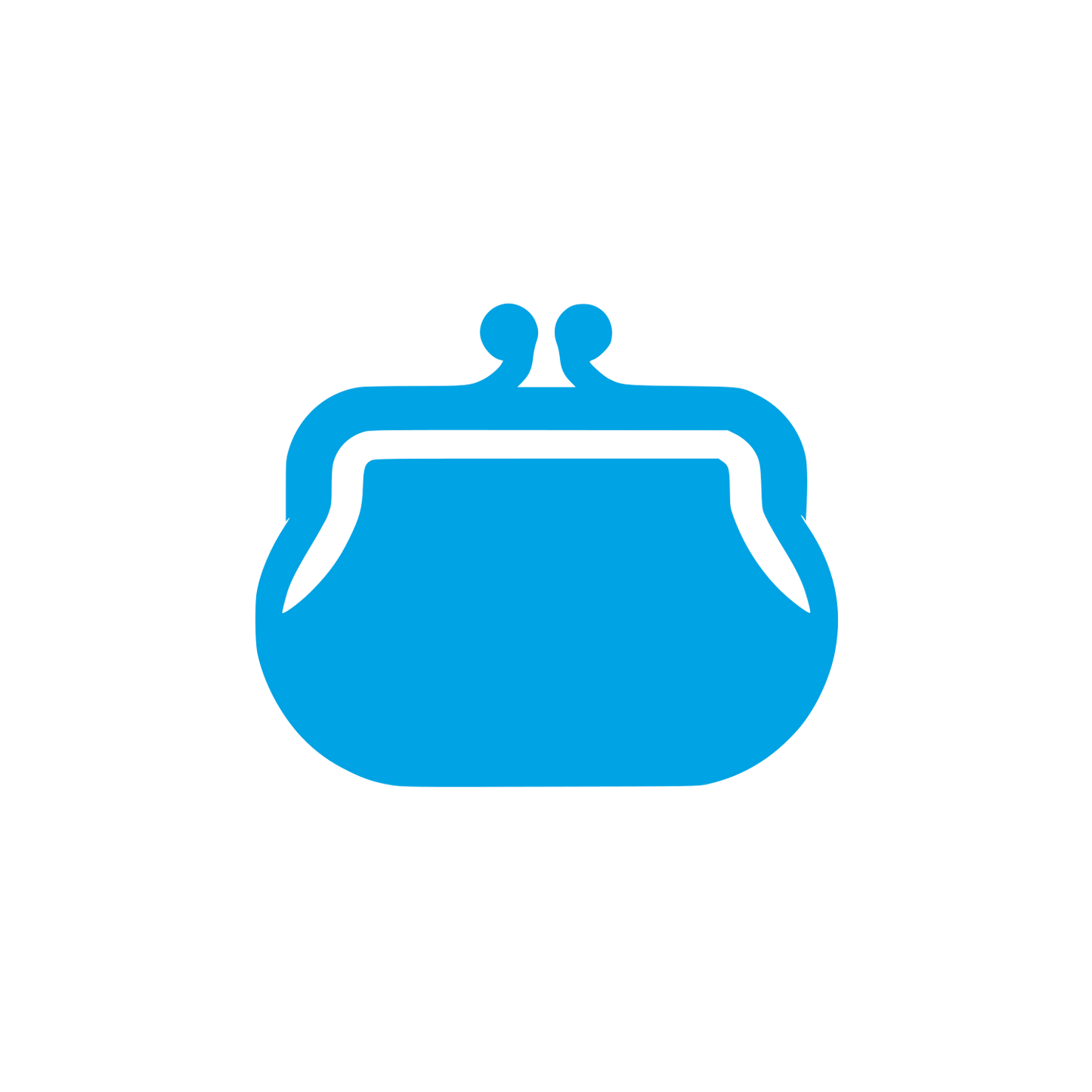 Wallet Silhouette Logo #00a3e4