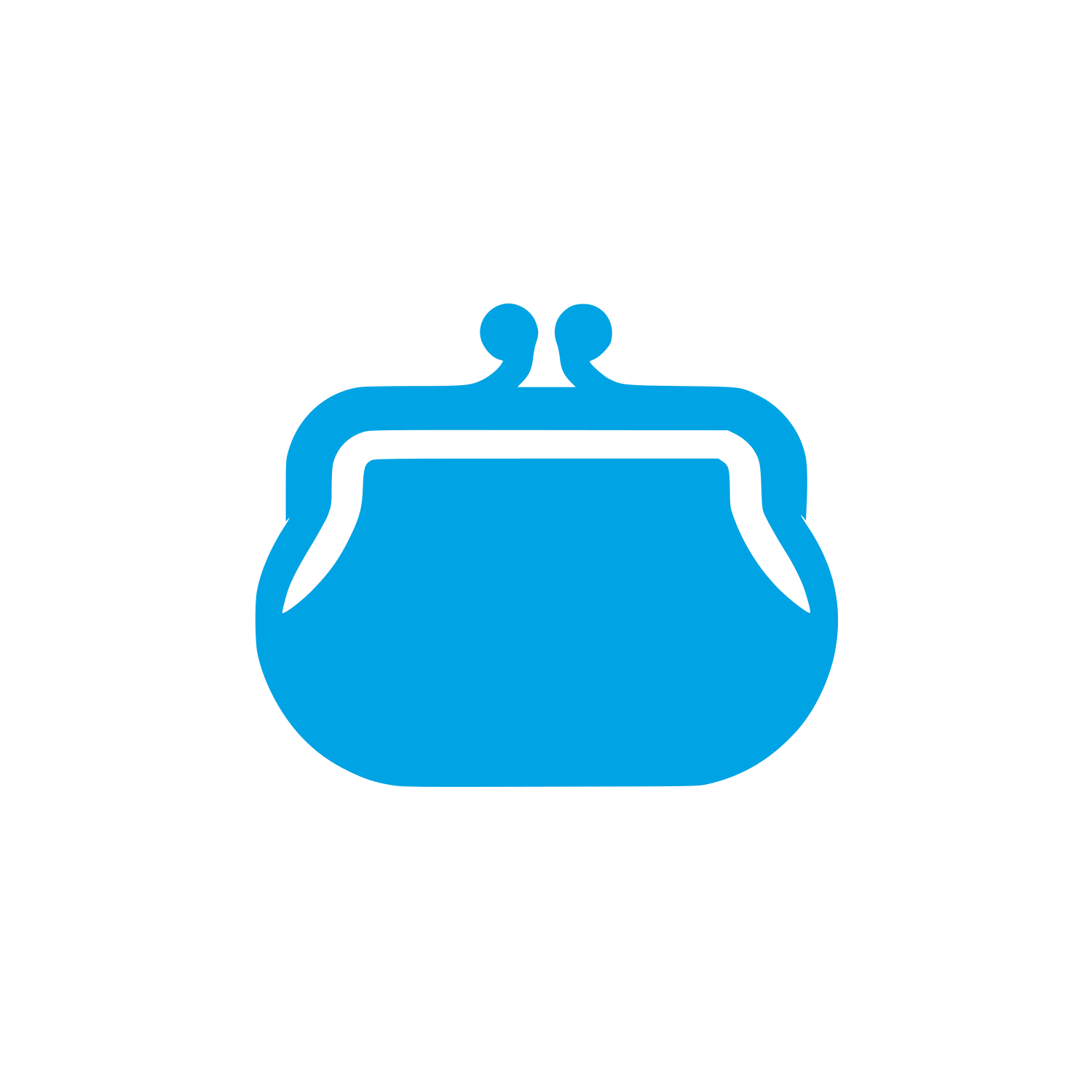 Wallet Silhouette Logo #00a3e4