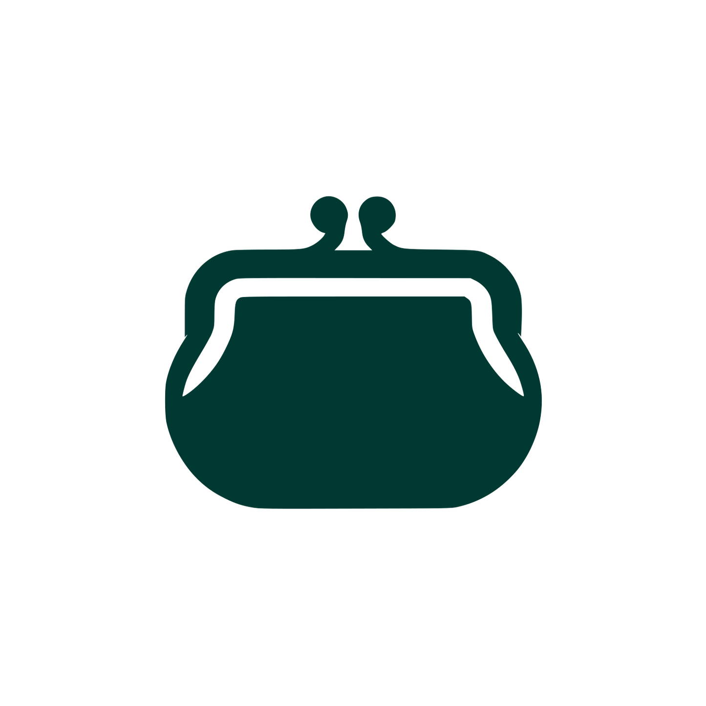 Wallet Silhouette Logo #003932