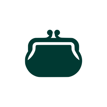 Wallet Silhouette Logo #003932