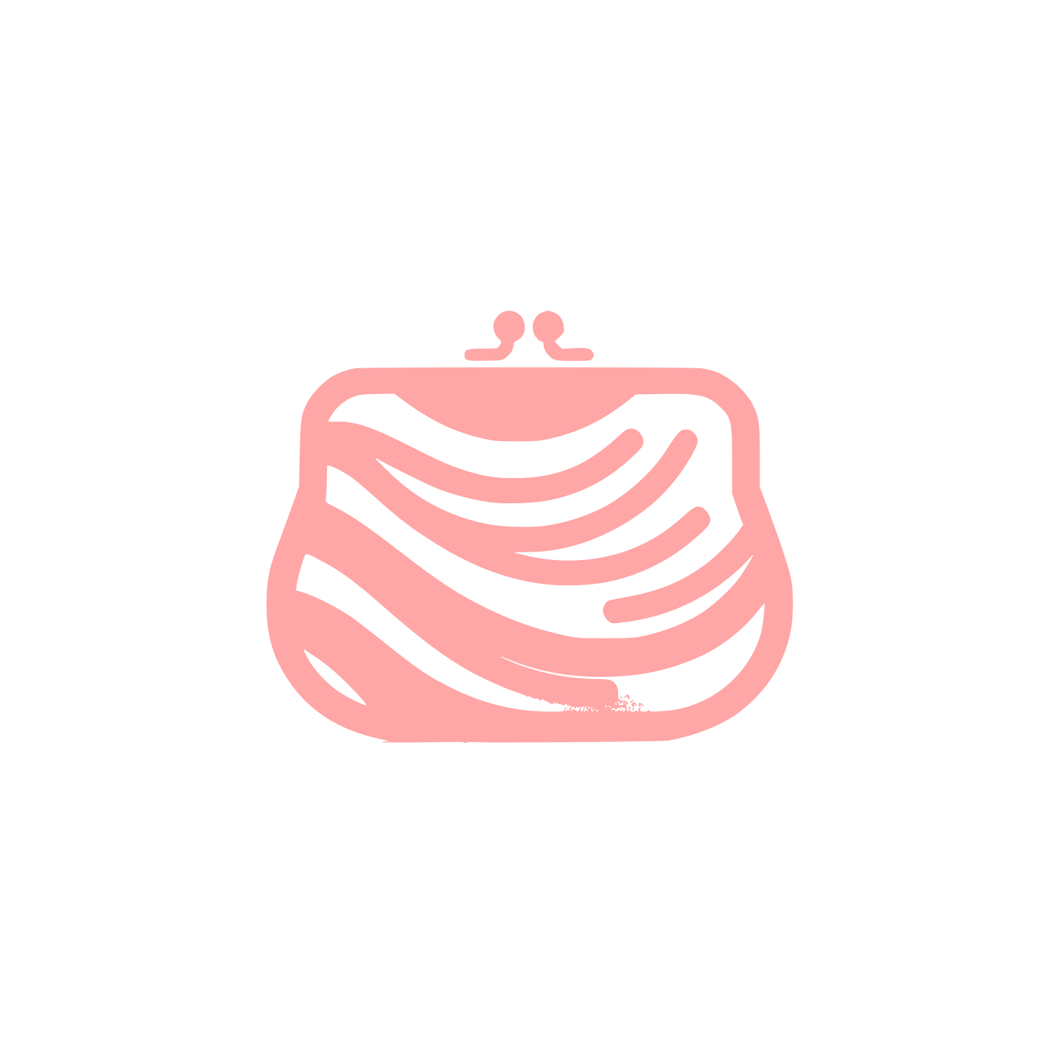 Abstract Purse Logo #ffa6a6