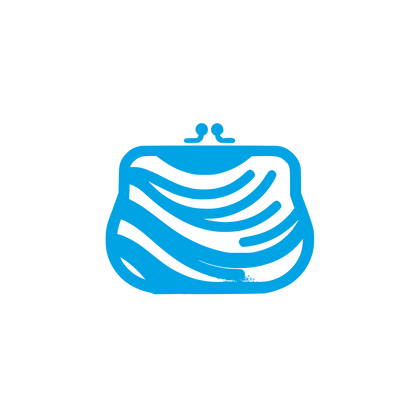 Abstract Purse Logo #00a3e4