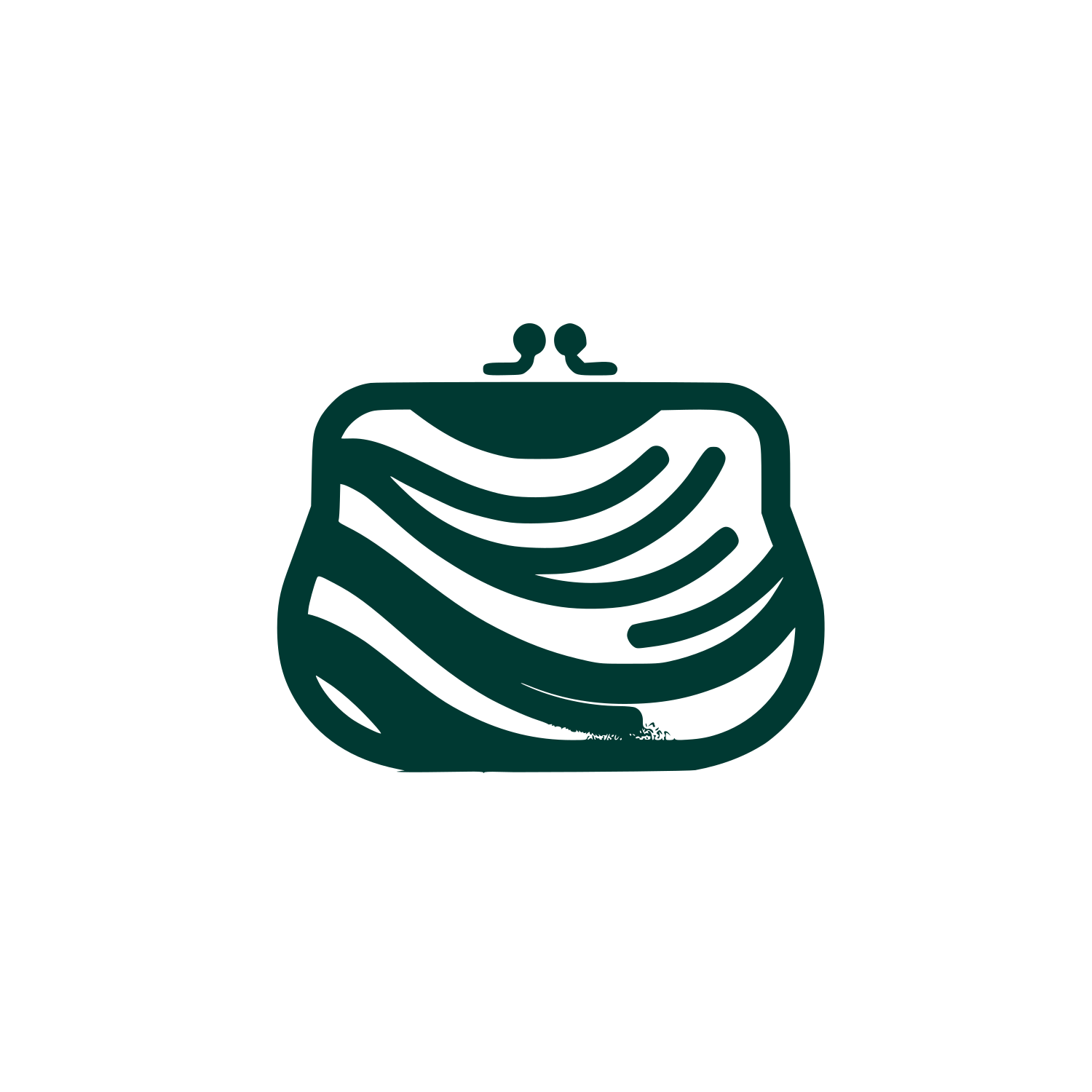 Abstract Purse Logo #003932