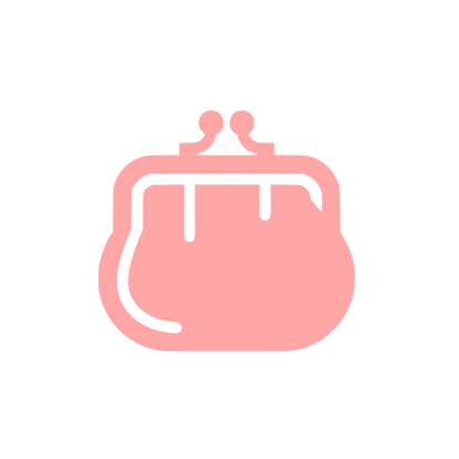 Purse Silhouette Logo #ffa6a6