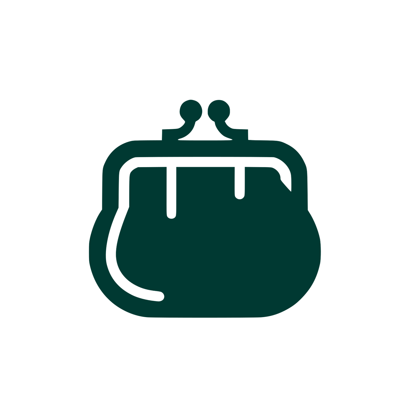 Purse Silhouette Logo #003932