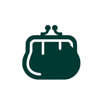Purse Silhouette Logo #003932