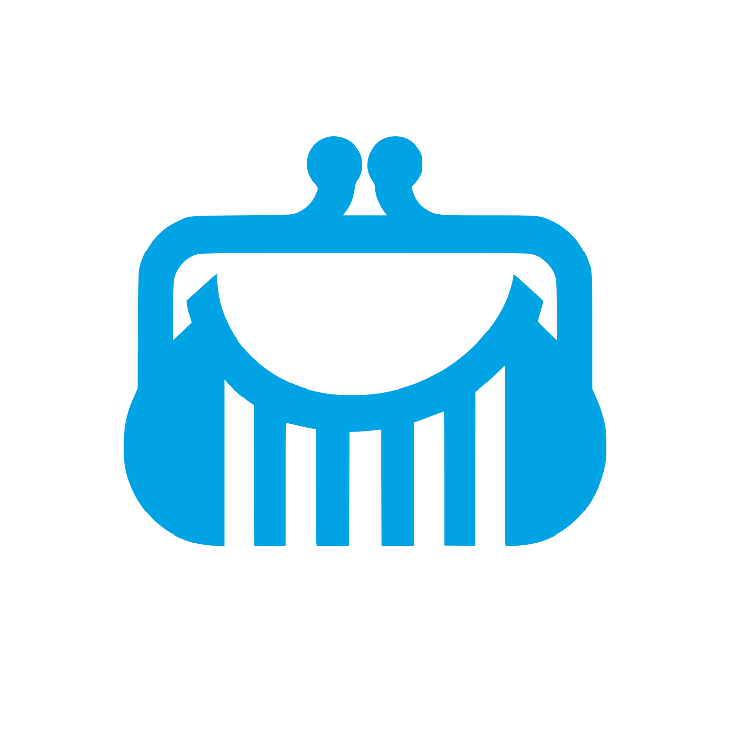 Purse Wallet Logo #00a3e4