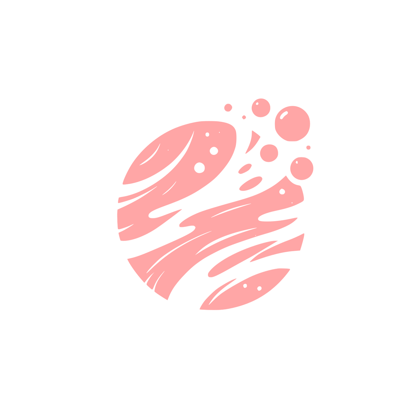 Abstract Fish Logo #ffa6a6