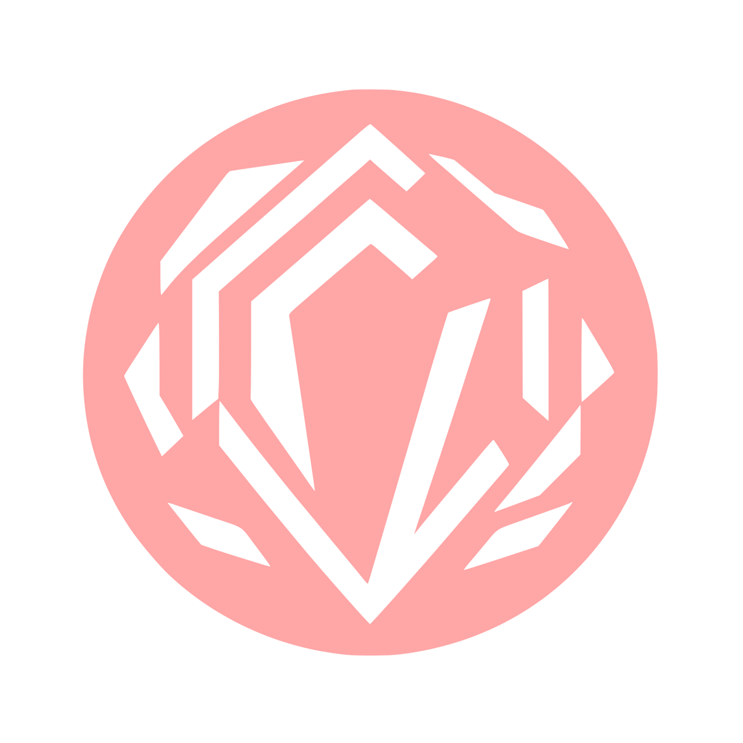 Abstract Crystal Logo #ffa6a6