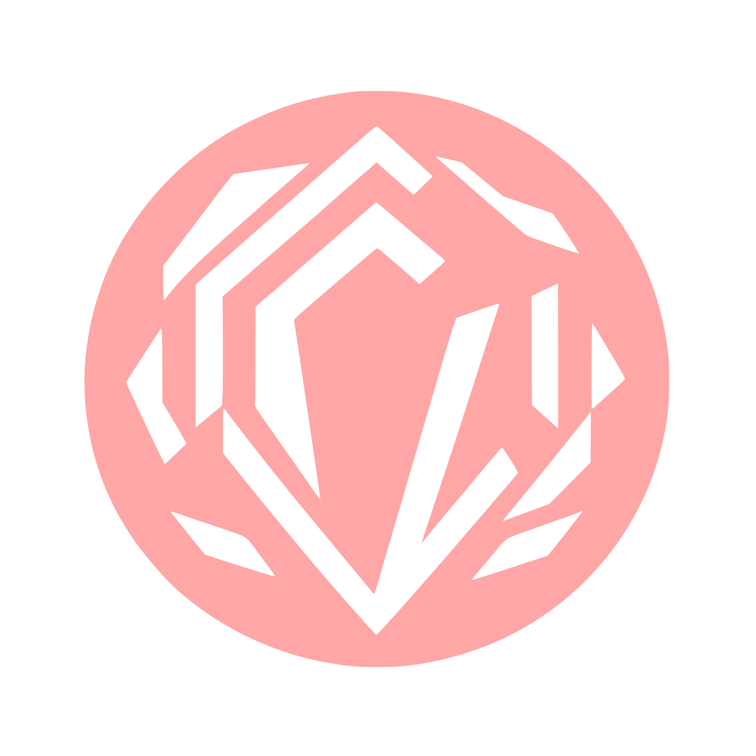Abstract Crystal Logo #ffa6a6