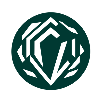 Abstract Crystal Logo #003932