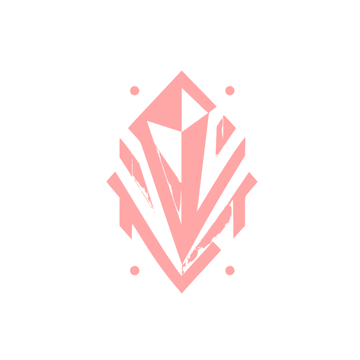 Abstract Crystal Logo #ffa6a6