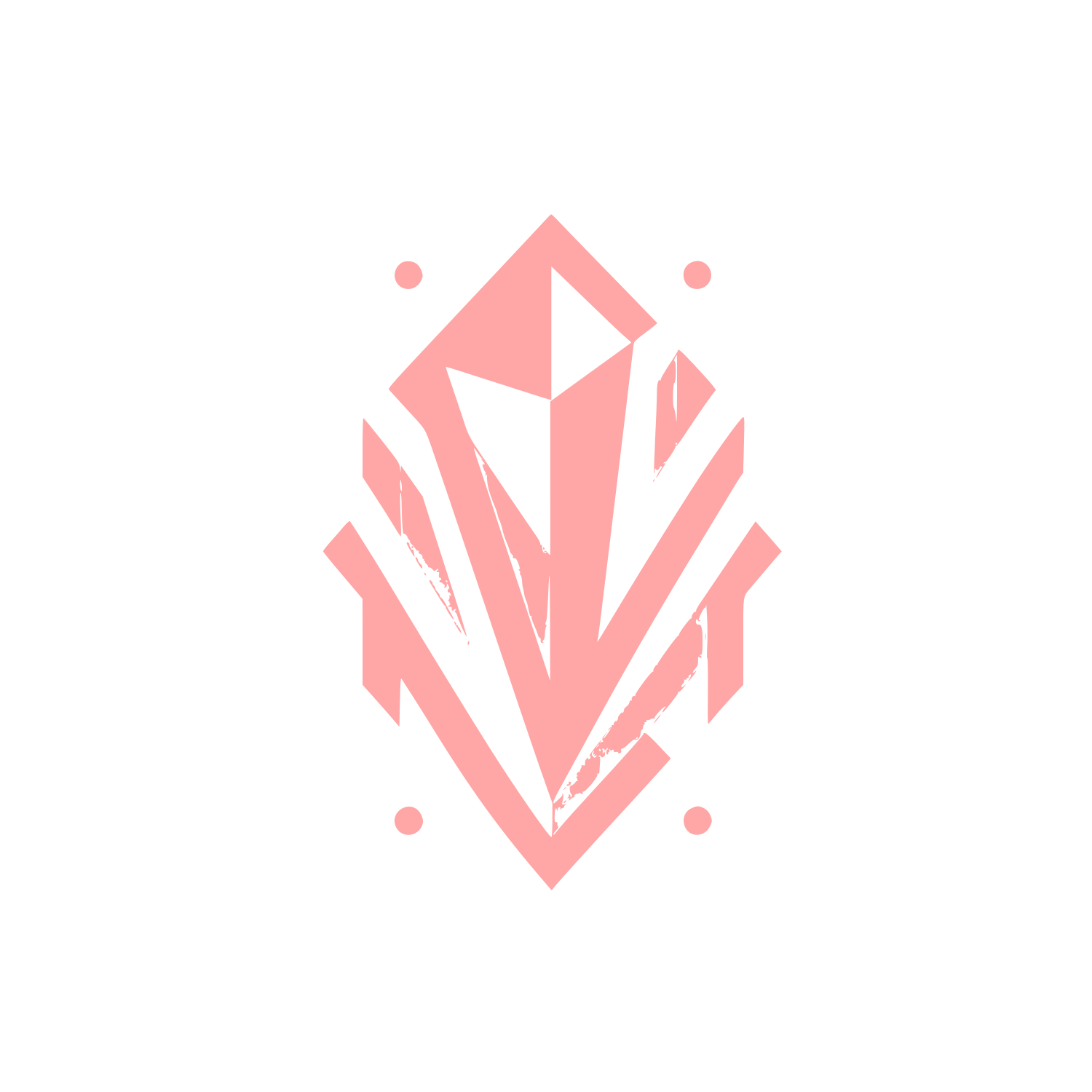 Abstract Crystal Logo #ffa6a6