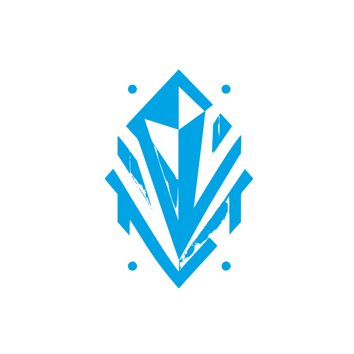 Abstract Crystal Logo #00a3e4