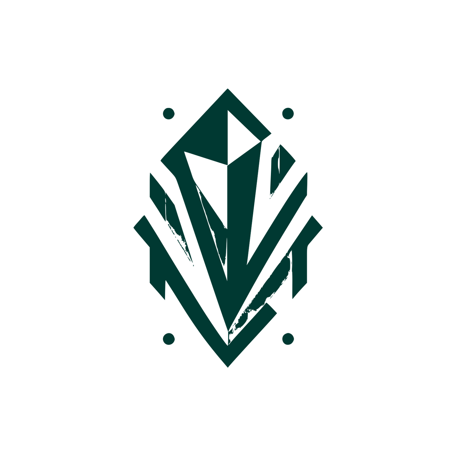 Abstract Crystal Logo #003932