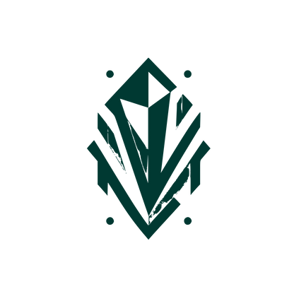 Abstract Crystal Logo #003932