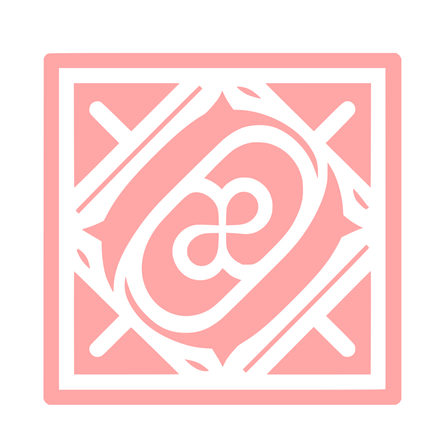 Quilt Pattern Logo #ffa6a6