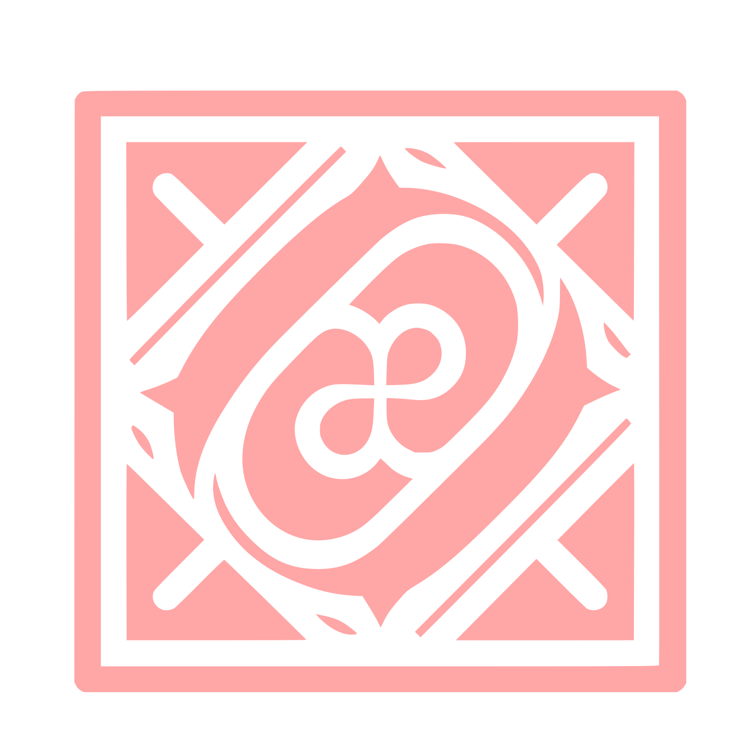 Quilt Pattern Logo #ffa6a6
