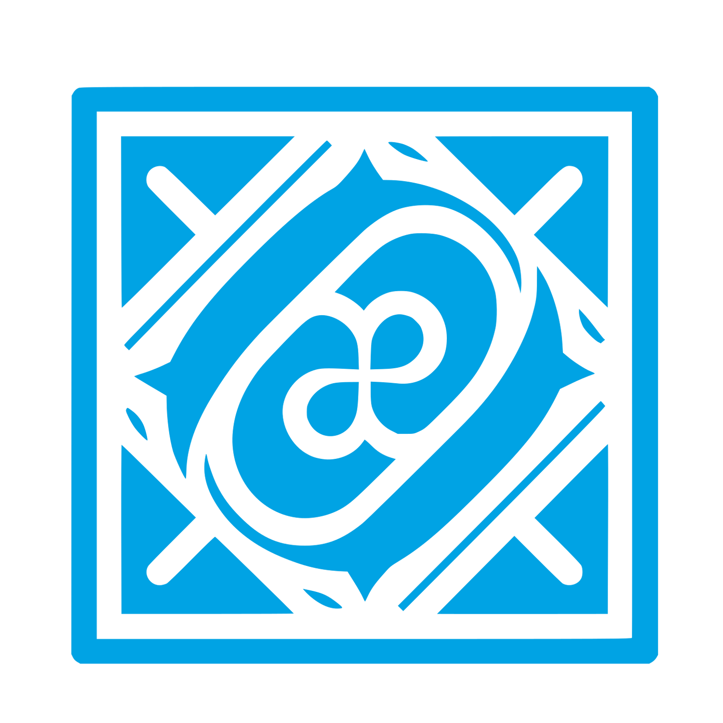 Quilt Pattern Logo #00a3e4