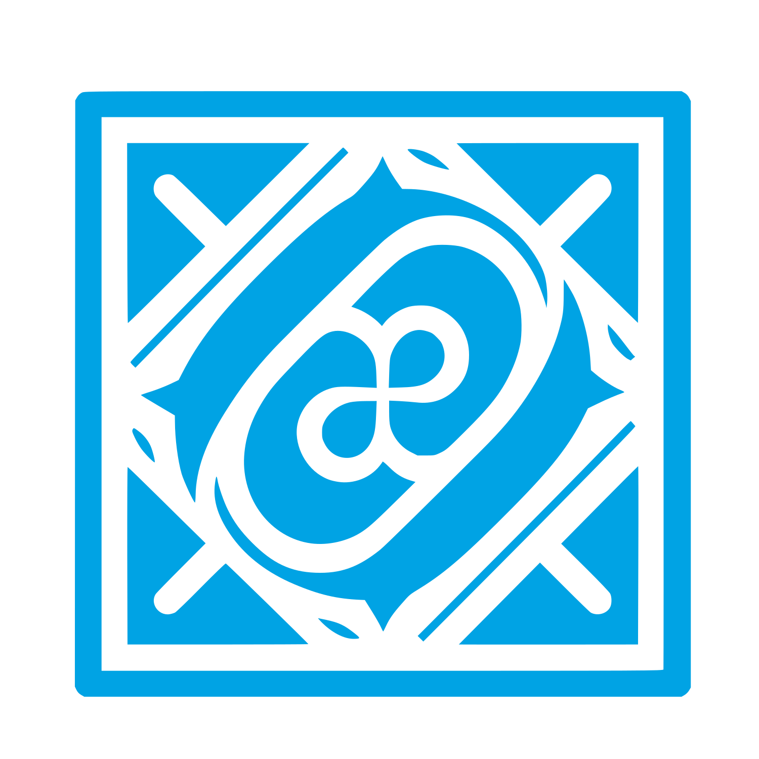 Quilt Pattern Logo #00a3e4