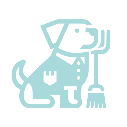 Dog in Suit Logo #A8DADC