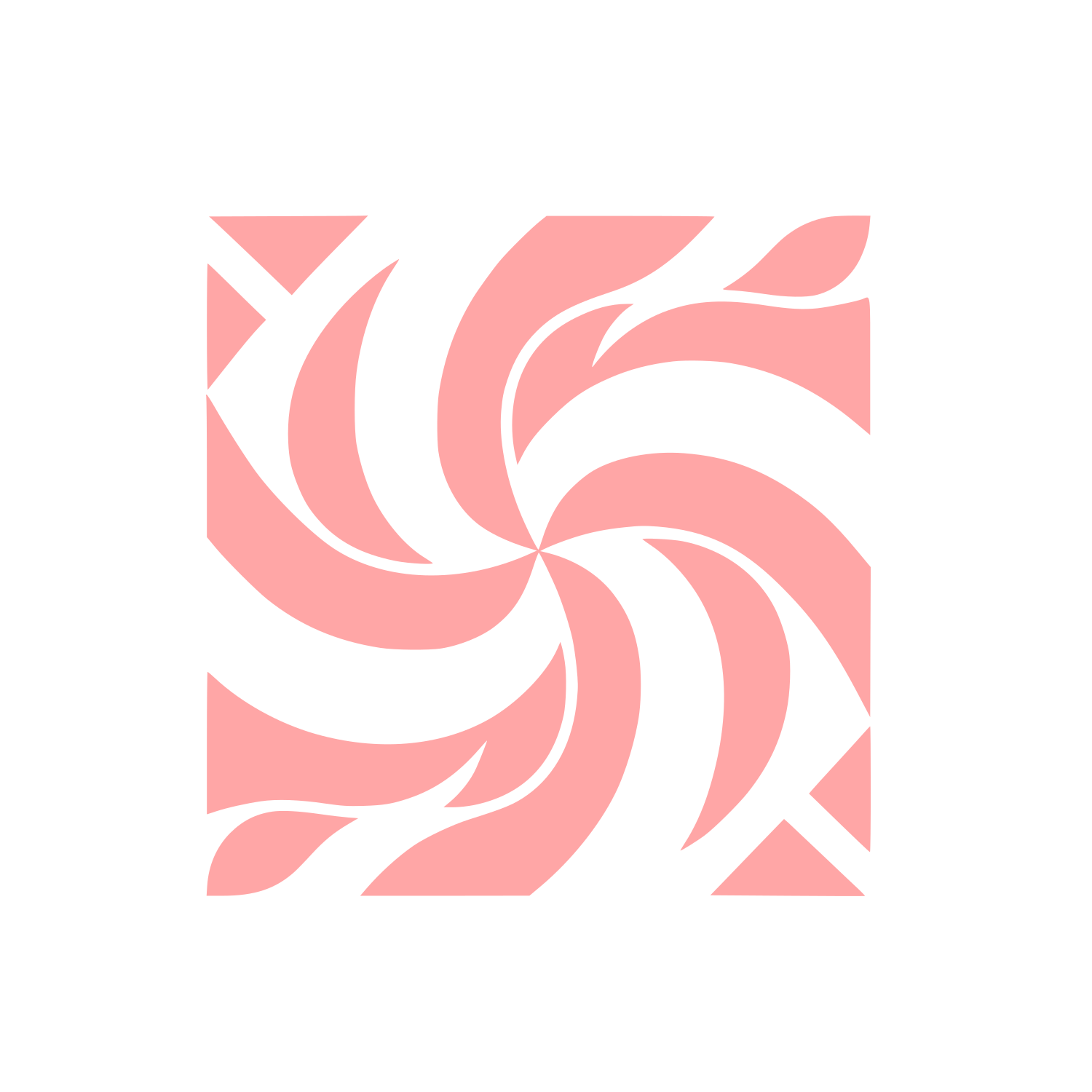Spiral Illusion Logo #ffa6a6