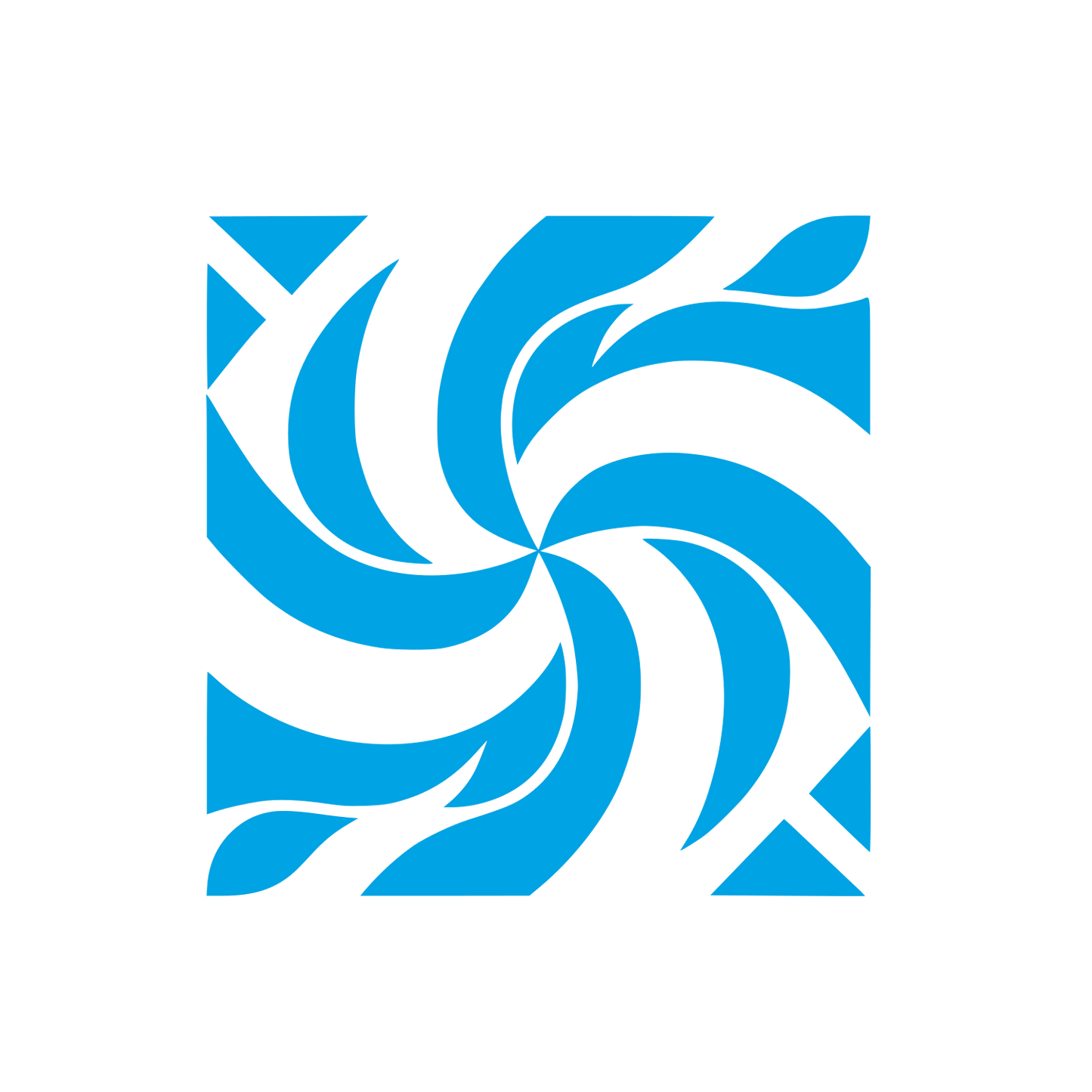 Spiral Illusion Logo #00a3e4