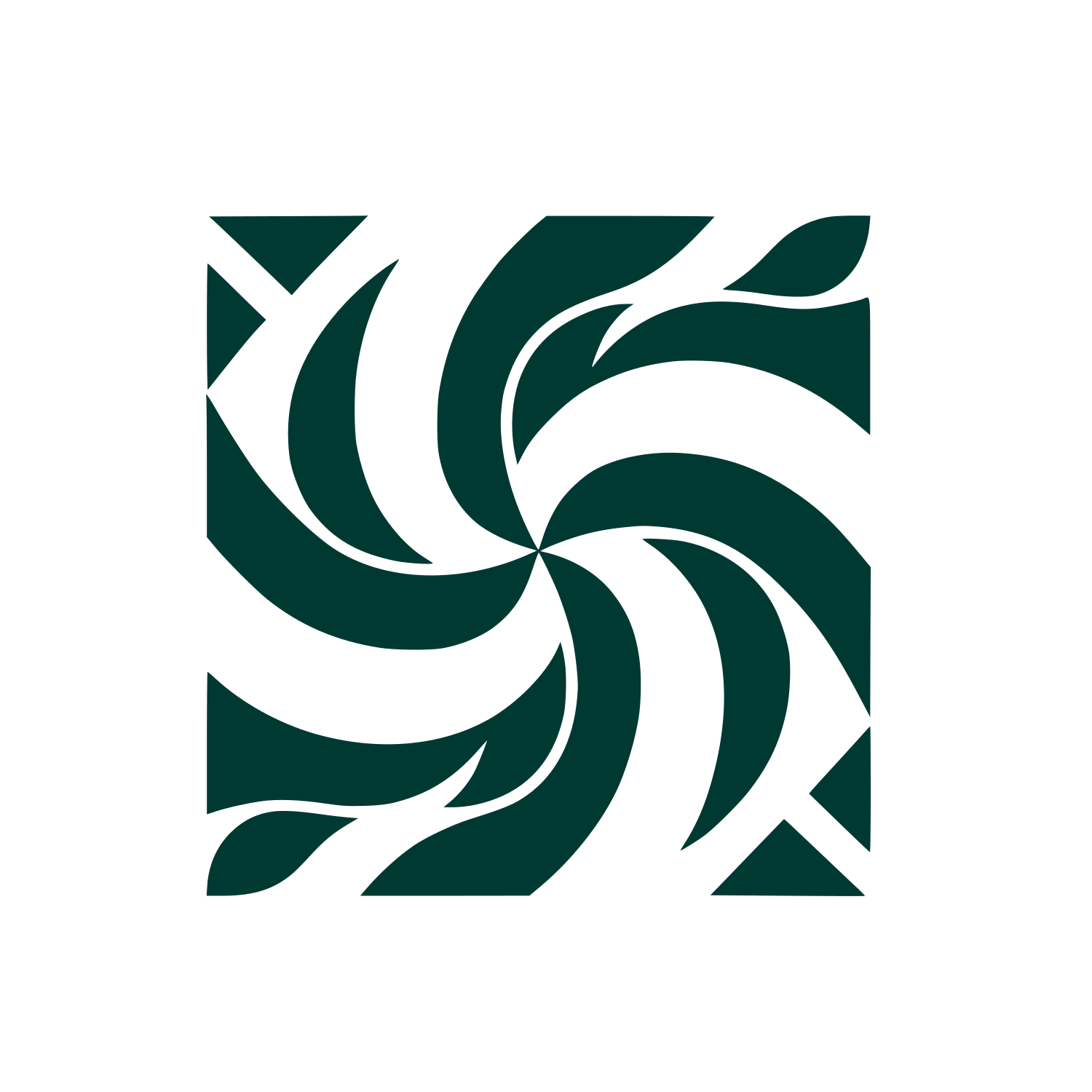 Spiral Illusion Logo #003932