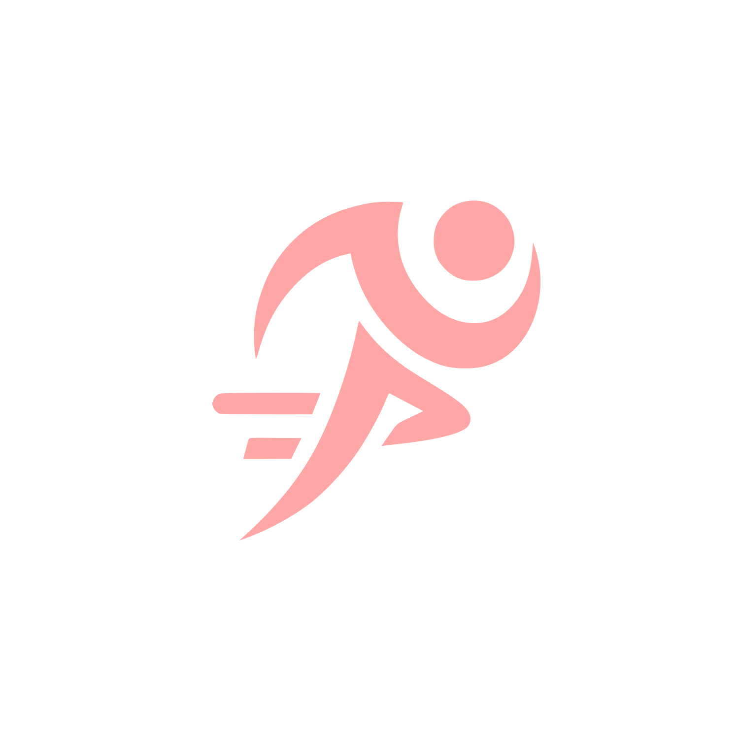Runner Logo #ffa6a6