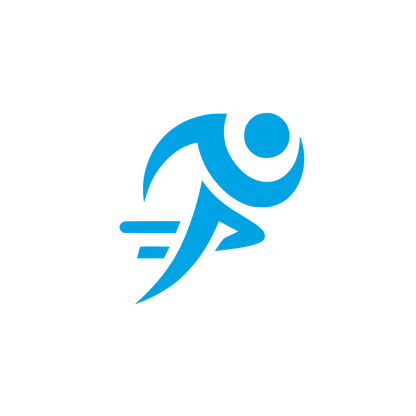 Runner Logo #00a3e4