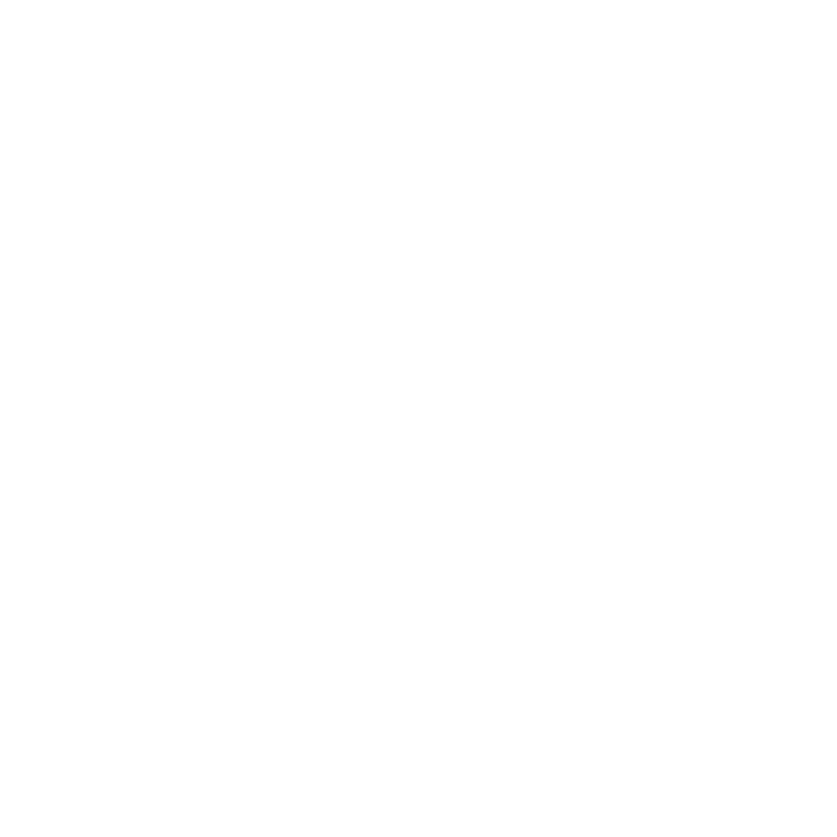 Runner Silhouette Logo #ffffff