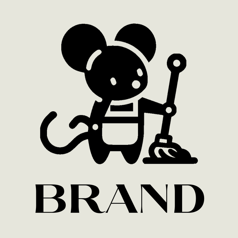 Cartoon Mouse with Lever Logo preview