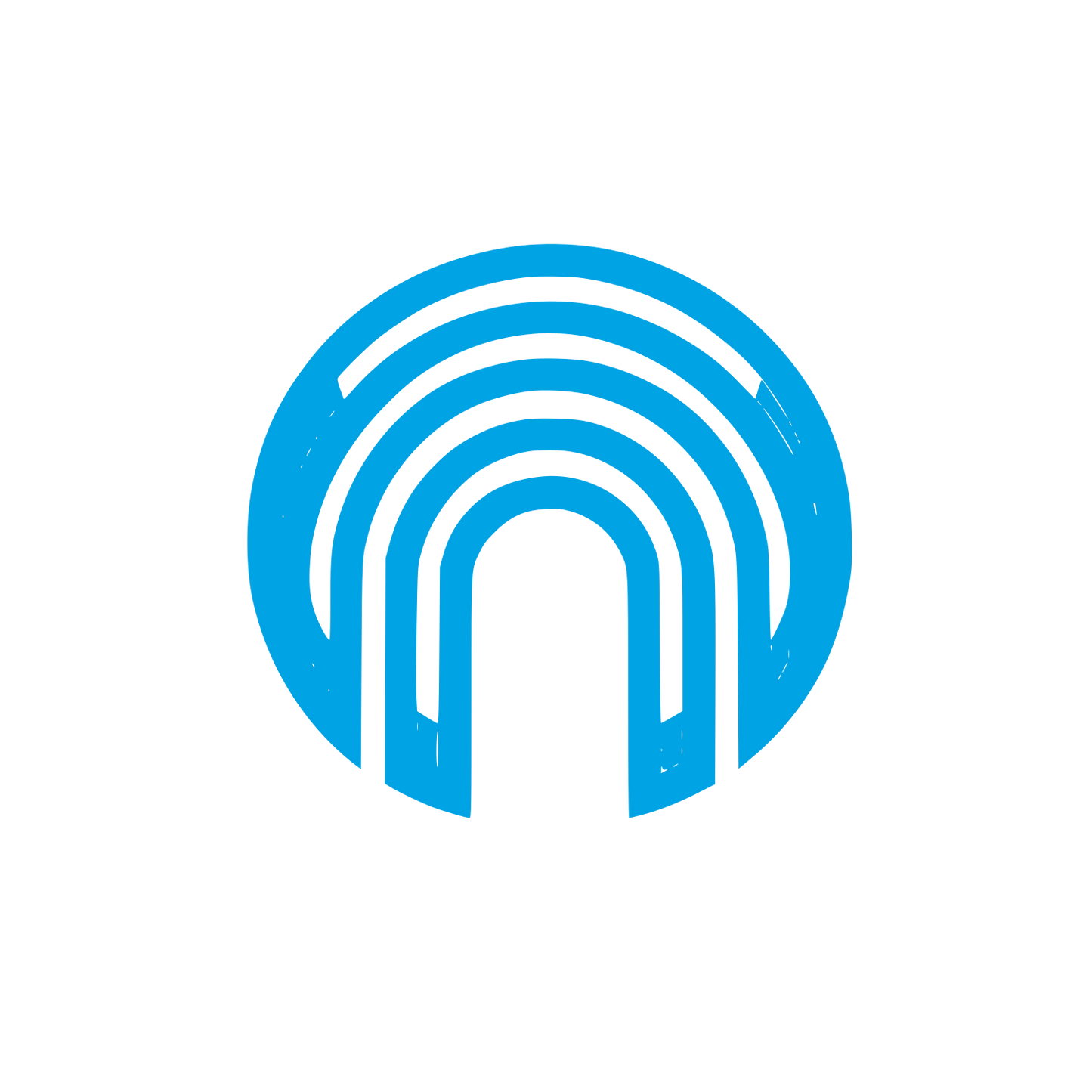 Rainbow Arch Logo #00a3e4